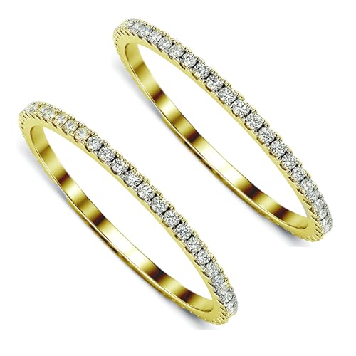 LevyPan 2-Pack 14K Gold Plated Stackable Rings for Oura Ring Gen 5/4/3 by LevyPan - Used condition - Image 3