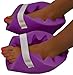 Foam Heel Cushion Protector Pillow [1 Pair 2 Total] Adjustable Convoluted Eggcrate Padded Foot Protectors Pillow to Relieve Feet Pressure from Open Bed Sores, Ulcers and Injuries - Purple