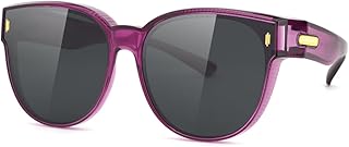 Meeloog Over Glasses Sunglasses for Women Polarized Stylish Large Shades Cover Glass Women Cateye