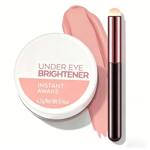 Under Eye Brightener | Conceal & Brighten Dark Circles | With Hyaluronic Acid | Vegan, Cruelty Free & Paraben Free (01 | Light Rose)