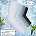 Eioflia Elbow Guards, Cooling Shawl Arm Sleeves Sun Protection for Women Men with Finger Hole for Golfing, Driving, Riding, Fishing 4 Pairs