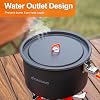 Odoland Camping Cookware Mess Kit, Non-Stick Lightweight Camping Pot and Fry Pan Set with Mesh Bag for Backpacking, Outdoor Cooking and Picnic, for 1-2 People #4