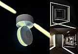 ✔ Lámpara de pared LED moderna 12W, temperatura de color: 3000 Kelvin, luz blanca cálida, suave y cómoda.