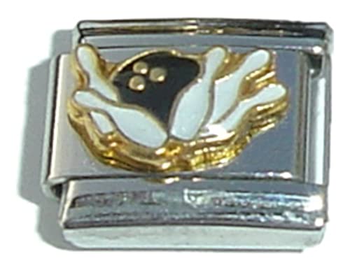 NewCharms Bowling Ball And Pins Italian Charm