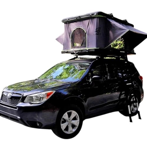 SylvanSport LOFT Rootop Tent with Mattress - Sleeps 2 - Hard Shell with Integrated Cross Bars - for Car Camping & Trucks