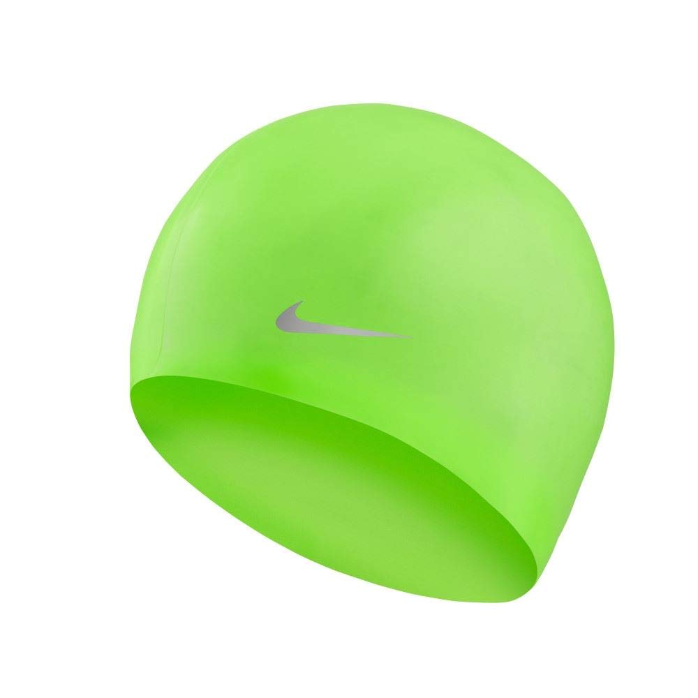 NIKE Silicone Cap Swimming Cap, Unisex Children, unisex_child, TESS0106, Green Strike, one size