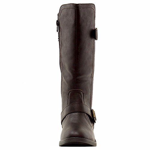 Rampage Girl's Jennie Brown Fashion Riding Boots Shoes Sz: 112