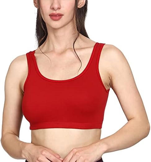 Mysha Cotton Non Padded Non-Wired Air Sports Bra for Women