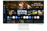 Samsung LS32FM801UUXXU 32" 4K Ultra HD HDR10 Smart Monitor with Speakers - 3840x2160, USB-C, HDMI, WiFi, Bluetooth, Smart Hub for TV streaming, Catch Up Apps and Gaming Hub
