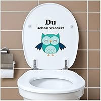 Türaufkleber Toilette - 10 x 10 cm - matt laminiert - selbstklebende