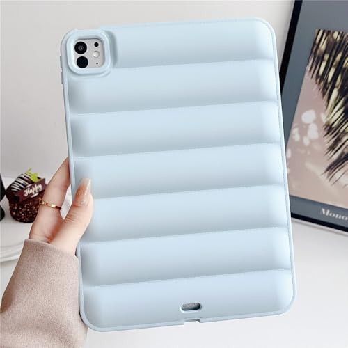 Coque iPad 10.2 2020 antichoc bleu clair contre les fissures et chutes de table