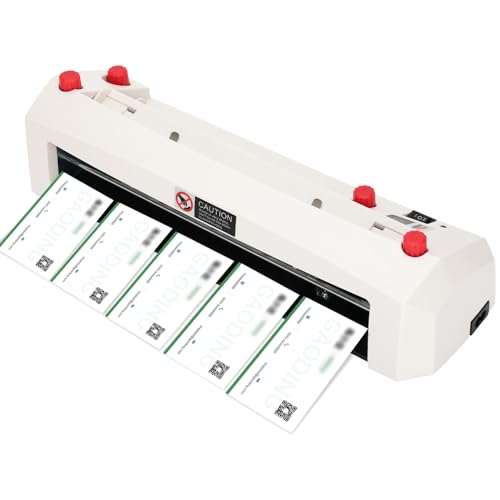 Image of Electric Business Card Cutter,Heavy Duty Automatic Cutter for 3.5"x2.1" Card, 110V Business Card Slitter for Office and Print Shop