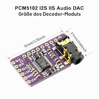 PCM5102 I2S IIS Lossless Digital Audio DAC Decoder Module AYWHP 3 PCS PCM5102 I2S IIS Schnittstellen Player Board PHAT Format mit 3,5 mm Buchse für Arduino – Ansicht 2
