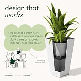 YYST Veradek V-Resin Indoor/Outdoor Taper Planter (biały, 30 cali - 2 szt.)