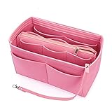 【Handtaschen-Organizer mit Metall-Reißverschluss-Geldbörse】 Der Bronze-Reißverschluss dieses Taschen-Organizers ist langlebiger und glatter als Kunststoff. Abnehmbarer Beutel in der Mitte besteht aus 7 Teilen. Es kann als individuelles Portemonnaie, Organizer für Abendtaschen, Kosmetiktasche usw. verwendet werden. Sie können dieses Etui in der Mitte anbringen, um eine bessere Organisation zu erreichen, oder es entfernen, um mehr Platz für einen Laptop usw. zu bieten.