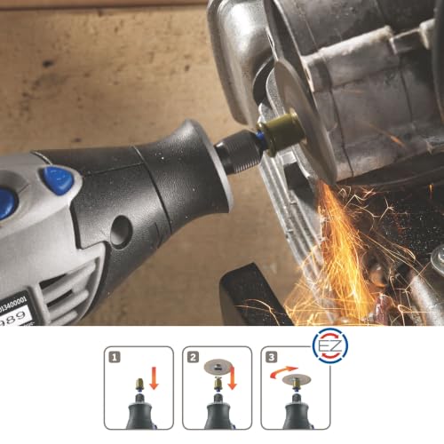 Dremel SC541 EZ SpeedClic ściernica, zestaw akcesoriów: 2 wzmocnione ściernice do szlifowania i ostrzenia metali