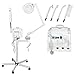 Professional 3 in 1 Aromatherapy Facial Steamer, 5x (16 Diopter) Magnifying Lamp & High Frequency Machine