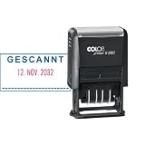 COLOP GESCANNT Stempel mit Datum – selbstfärbend...
