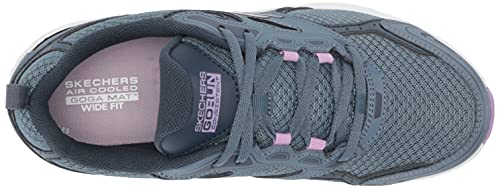 Skechers Womens Consistent Sneaker, Blue/Purple, 8 Us #TOP4