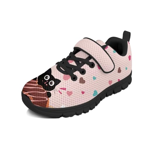 Girls Kids Tennis Sneaker Breathable Comfortable Casual Sports Sneakers Outdoor Non Slip Walking Hiking Shoes for Preschoolers Elementary Kids Size 11-15