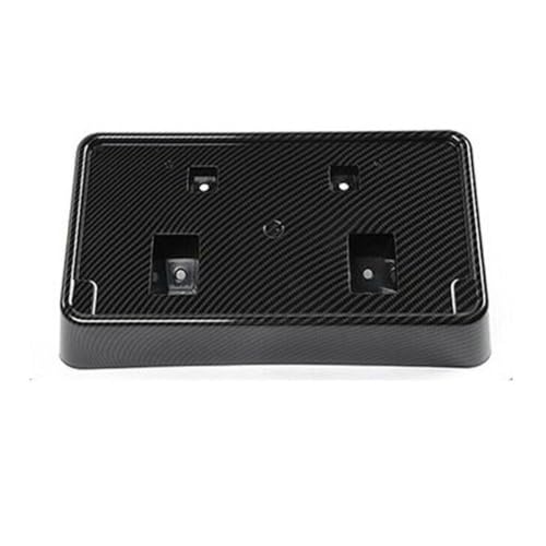 Soporte de matrícula delantero para Challenger 2010-2020 accesorio parachoques ABS carbono