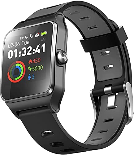 DR.VIVA Running Watch, Smart Watch Sleep/Pedometer Fitness Tracker with Multi-Sports Mode Message Notifications Color Touch Screen Smartwatch for Android and iOS Cover