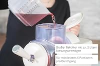 Unold 48950 Slush- und Softeismaschine Sofie mit Kompressor ca. 2 L 5 Programme für Slushies, Softeis Frozen Cocktails, Milchshakes in 30 min, Behälter spülmaschinengeeignet, Weiß – Ansicht 4