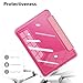 E NET-CASE Case for All-New 2024 Released & Kindle Colorsoft (2025) 7 inch Ebook Electronic Reader,Clear Back Shell Durable PU Leather Cover with Auto Sleep Wake,Pink