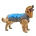 Tangpan Reflective Pet Dog Waterproof Raincoat Large Dog Swim Jacket Clothes (Blue, 7XL)