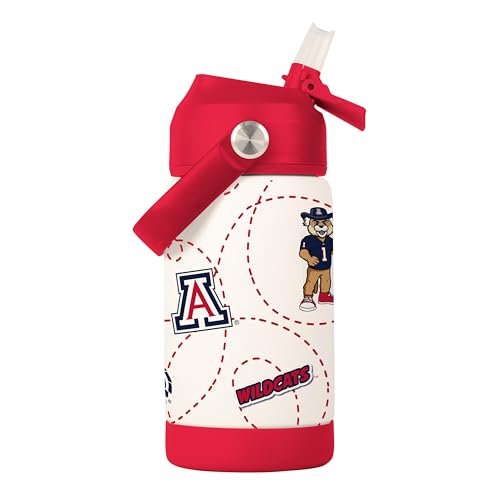 Image of Logo Brands NCAA Mascot Stainless-Steel Kids Bottle -Soft Silicone Mouthpiece, Easy To Carry, Kid-Friendly Design- Great For School & On-The-Go