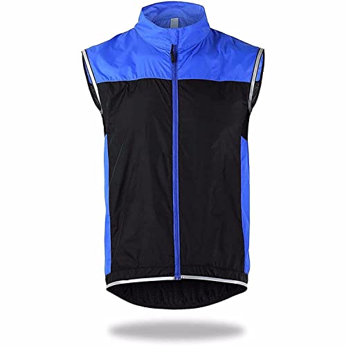 SIDHU Cycling Vest Reflective Gilet Sleeveless Jacket Blue M