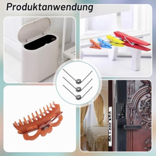 BENECREAT 30 Stück Torsionsfedern Aus Edelstahl 1.2mm Innendurchmesser 6.4mm Außendurchmesser 3 Runden Mechanische Torsionsfedern Mit 60 Grad Auslenkung Für Heimwerkerprojekte In Der Holzbearbeitung