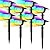 LANSOW Solar Spot Lights Outdoor Color Changing, [7 Modes/8 Pack] Christmas Solar Landscape Spotlights, Solar Lights Outdoor Waterproof, Solar Powered Flood Lights for Outside Yard Garden Pathway