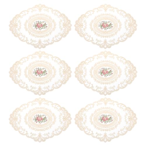 Sets de table ovales brodés pour protéger les meubles avec élégance - 2