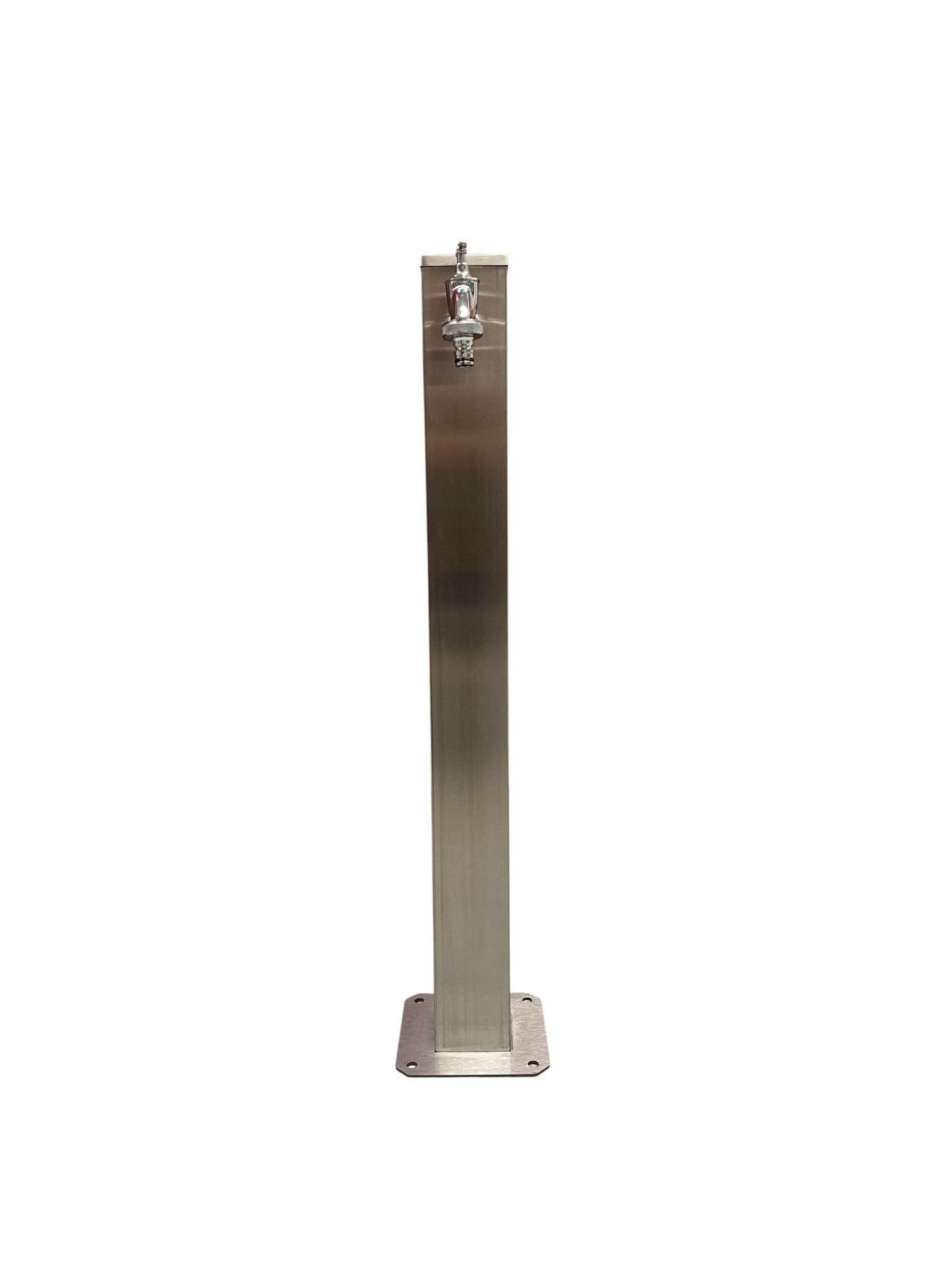 Wassersäule mit 2 Wasserhähnen Edelstahl 3/4" Zoll 80cm Wasserzapfstelle
