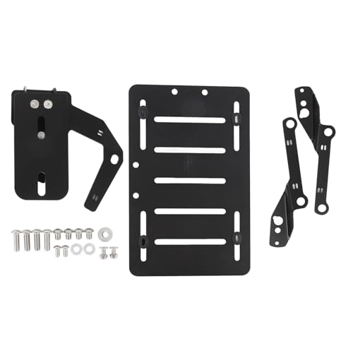 Motorrad-seitliche Kennzeichenhalterung, Anti-Vibrations-Seitenmontage, Ersatz für Indian FTR1200 2019 2024, Mattschwarz, schnelle Entfernung, stoßfeste Struktur
