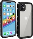 LOVE BEIDI for iPhone 11 Waterproof case 6.1'', Rugged Case with Screen Protector, Shockproof Full-Body Dustproof Case for iPhone 11 - Black