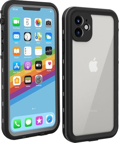 LOVE BEIDI for iPhone 11 Waterproof case 6.1 Rugged Case with Screen Protector Shockproof Full-Body Dustproof Case for iPhone 11 - Black