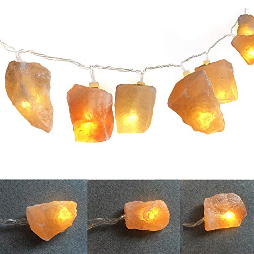 Himalayan Salt Light String For Bedroom With 20 Rock,11.5Ft Usb Powered String Fairy Lights Night Salt Lamp,Natural Salt Rock,Handmade Ambient Light For Office Home Wedding Party Christmas Decorations #TOP6