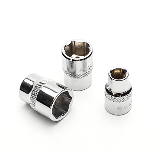 Maxpower 11-Piece 3/8" Ratcheting Socket Wrench Set Quick Release Reversible Ratchet Handle And Swappable Spanners Imperial Inch Sockets With Hanging Rack #TOP5