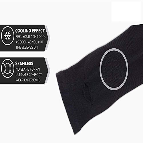 Image of RK BLACK ARM SLEEVES FOR UNISEX .FREE SIZE .LETS SLIM