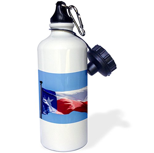 3dRose Flag at The Bob Bullock State History Museum, Texas, Austin, USA-Sports Water Bottle, 21oz , 21 oz, Multicolor