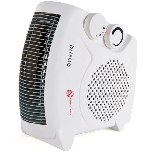 briebe Termoventilatore, Stufetta Elettrica Da Bagno 2000W Con Termostato Regolabile per Basso...