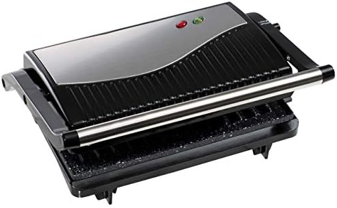 Daewoo Cool Touch Mini Panini Press & Grill, Make your Favourite Toasted Sandwiches/Paninis With the Extra Wide 180° Opening & Non-Stick Plates for Easy Clean.