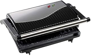 Daewoo Cool Touch Mini Panini Press & Grill, Make your Favourite Toasted Sandwiches/Paninis With the Extra Wide 180° Opening & Non-Stick Plates for Easy Clean.