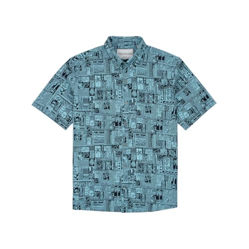 Tori Richard Men's Coollage Tradewind Technology Short Sleeve Button Down Collar Shirt