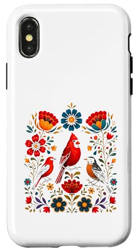 �ԕ� �� �Ԃ����@�� �t�̉� �o�[�h�E�H�b�`���O���D�� �X�}�z�P�[�X iPhone X/XS �p