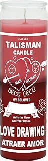 INDIO Love Drawing/Talisman Pink/Red Candle - Silkscreen 2 Color 7 Day