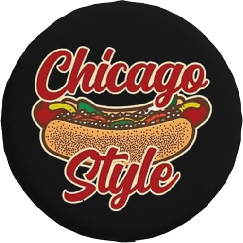 Chicago Style Hot Dog Tire Dust Cover 15 Inch