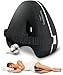 Cruchlorent Black Heart - Almohada Piernas Dormir - 100% Algodón - Diseñada para Dormir De Lado - Soporte hasta 95 Kg - Combate el Dolor de Espalda, Cadera y Rodilla.